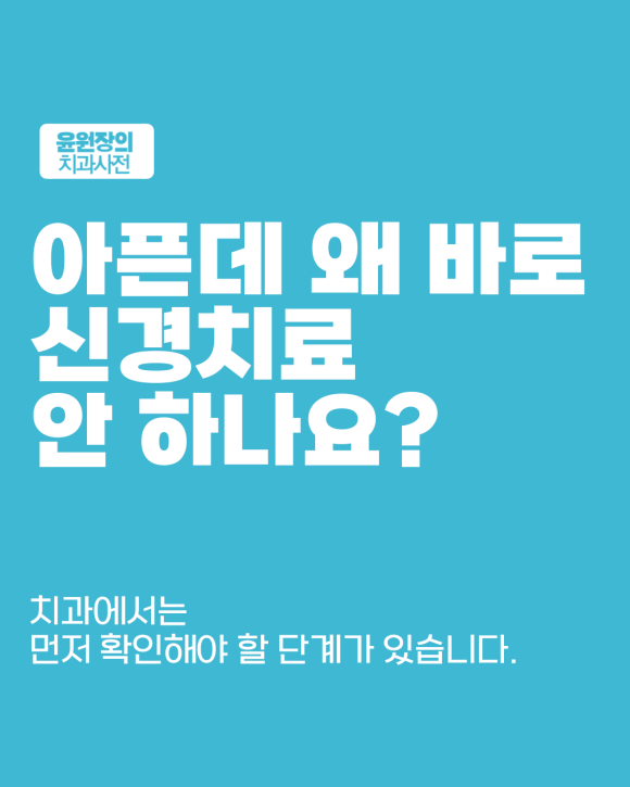 신경치료 전에 꼭 해야 할 검사, 이것이 성공률을 좌우합니다